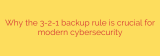Why the 3-2-1 backup rule is crucial for modern cybersecurity