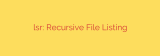 lsr: Recursive File Listing